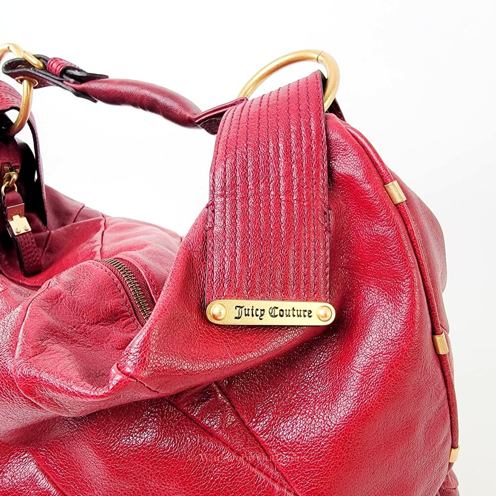Vintage Y2K Juicy Couture Lock Large 'Gossip' Hobo Handbag - Picture 3 of 10
